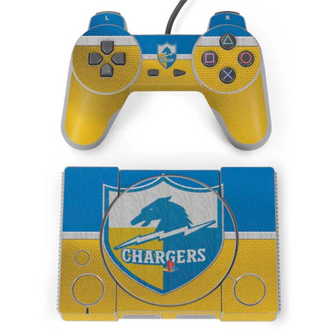 NFL Los Angeles Chargers Vintage PlayStation Classic Bundle Skin